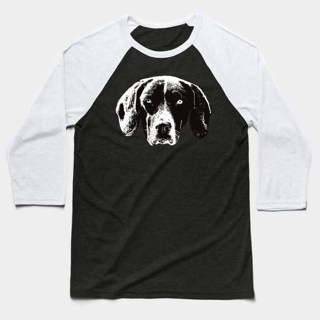 Pointer - Pointer Christmas Gifts Baseball T-Shirt by DoggyStyles